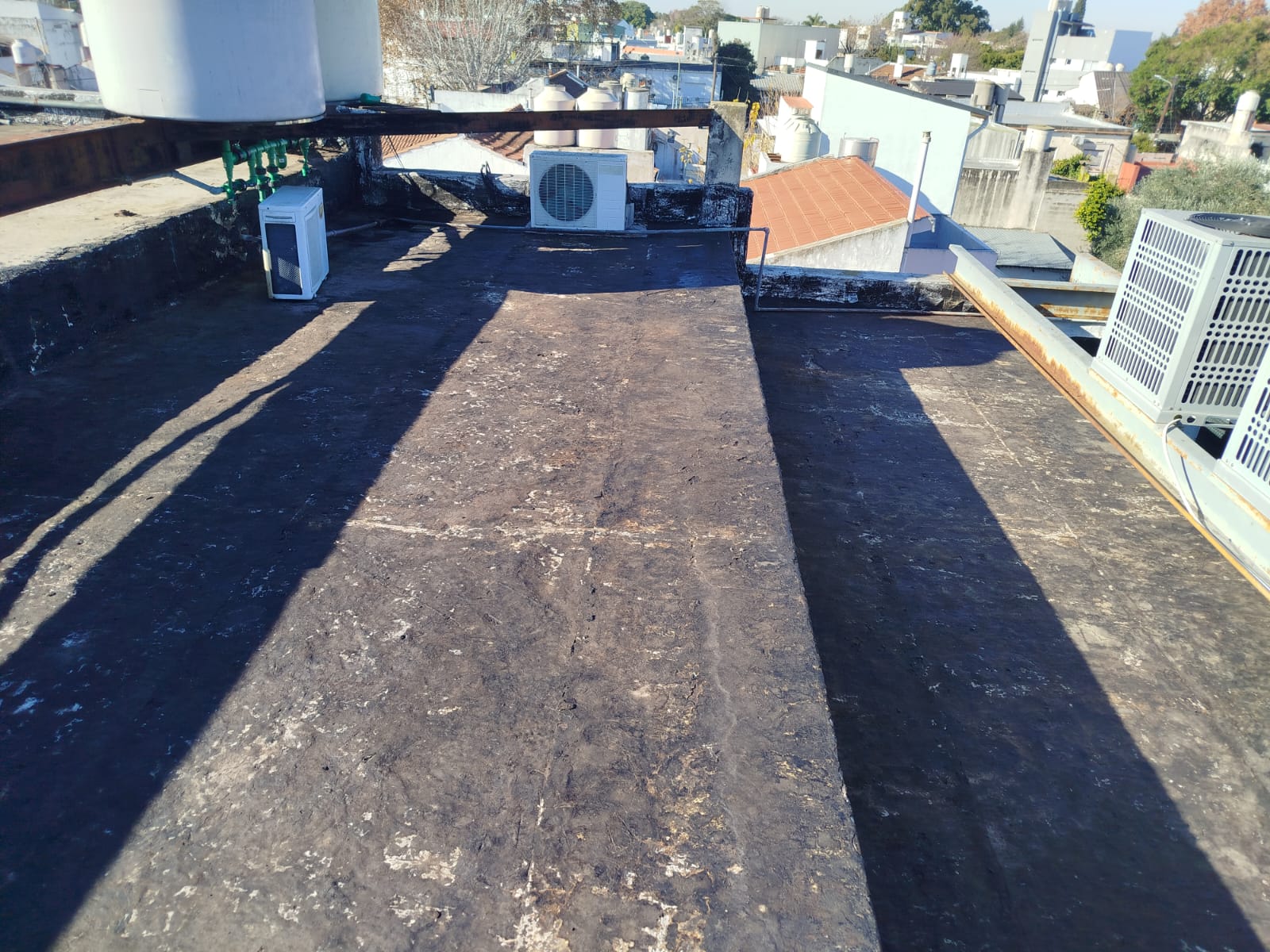 Cubierta residencial preparada para su impermeabilización