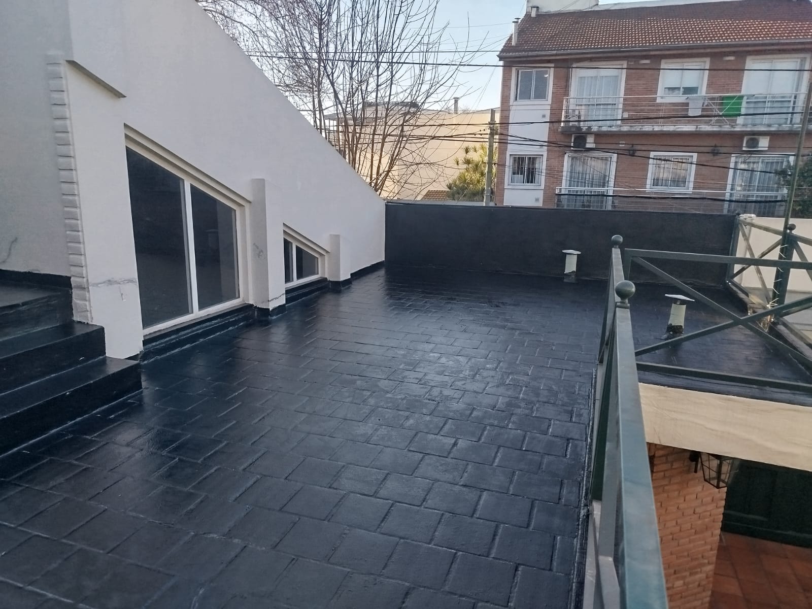Terraza residencial impermeabilizada